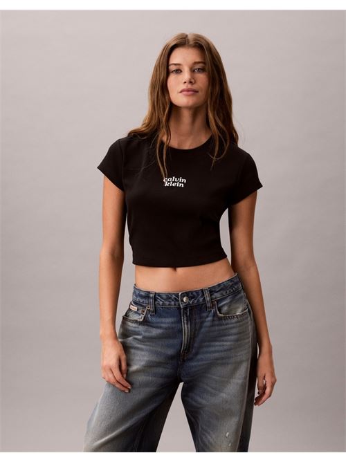 ss seasonal logo baby tee CALVIN KLEIN JEANS | LV047G828GUB1